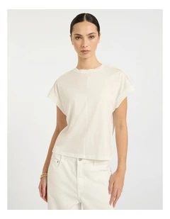 Ferguson Mercerised Cotton Tee in White