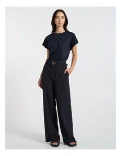 Ferguson Mercerised Cotton Tee in Navy