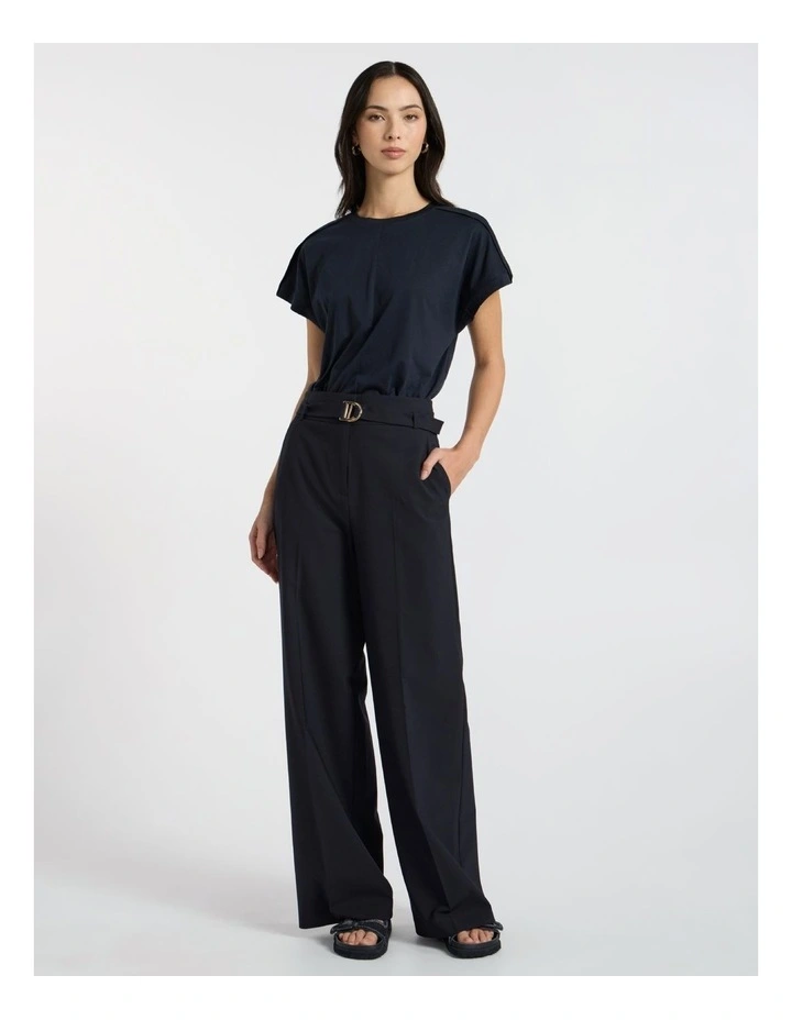 Ferguson Mercerised Cotton Tee in Navy image 2
