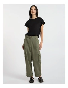 Ferguson Mercerised Cotton Tee in Black