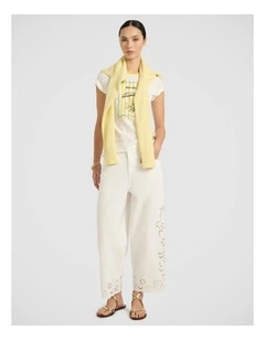 Couldn't Chair Less Tee in Ivory Multi
