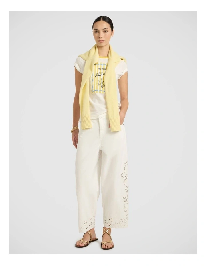 Couldn't Chair Less Tee in Ivory Multi image 1