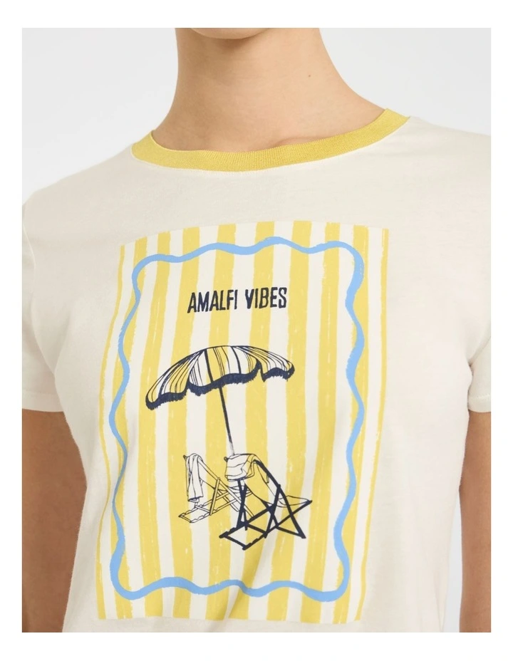 Couldn't Chair Less Tee in Ivory Multi image 3