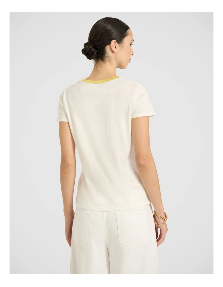 Couldn't Chair Less Tee in Ivory Multi image 4