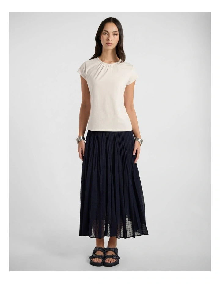 Pyra Pima Cotton Tee in Ivory image 2