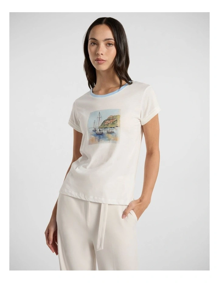 Much Ado A-Boat Nothing Tee in Ivory image 1
