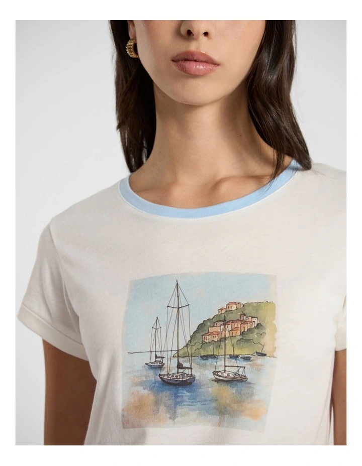 Much Ado A-Boat Nothing Tee in Ivory image 3