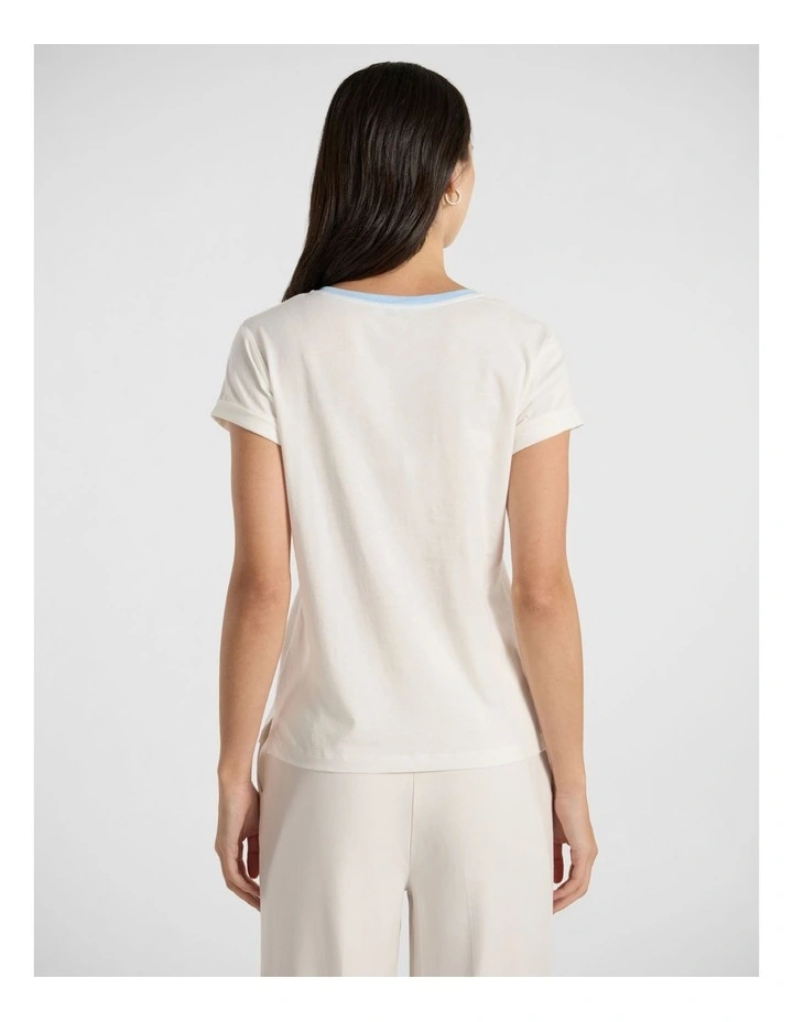 Much Ado A-Boat Nothing Tee in Ivory image 4