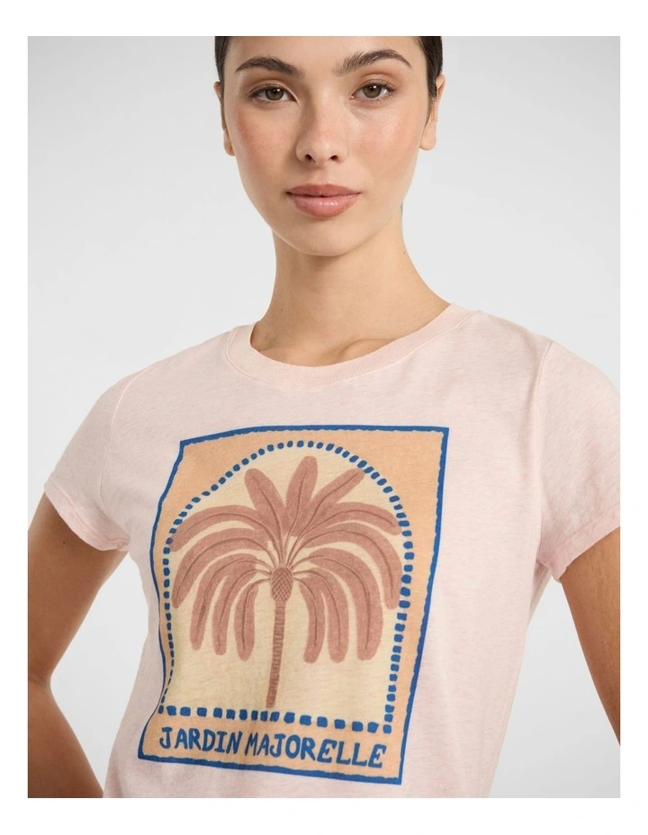 Leaf It To Me Tee in Pink Multi image 3