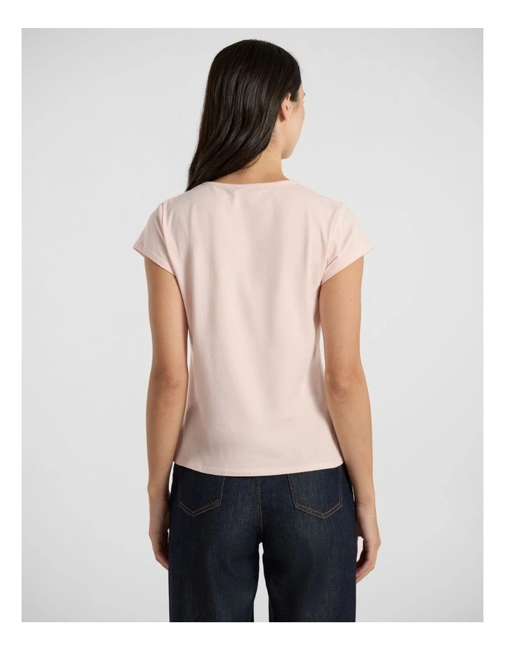 Pyra Pima Cotton Tee in Marshmallow image 3