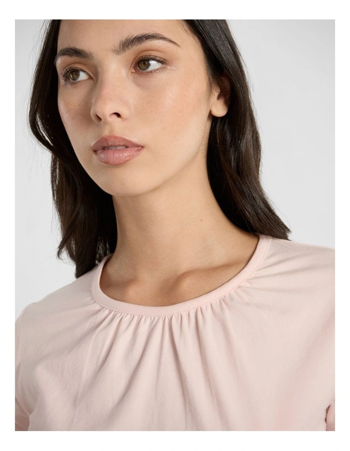 Pyra Pima Cotton Tee in Marshmallow image 4