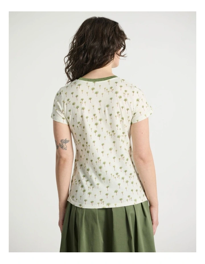 Best Frond Ever Tee in Light Citron image 3