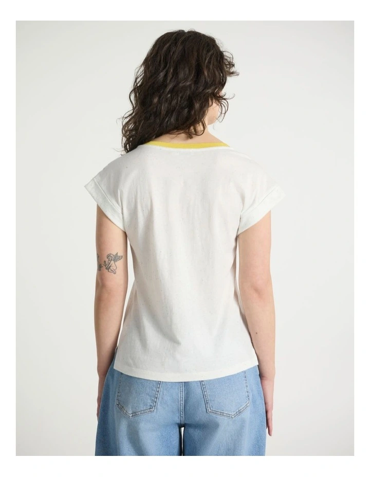 Take A Sea-Esta Tee in Ivory Multi image 3