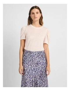 Cadillac Sparkle Tee in Petal Pink