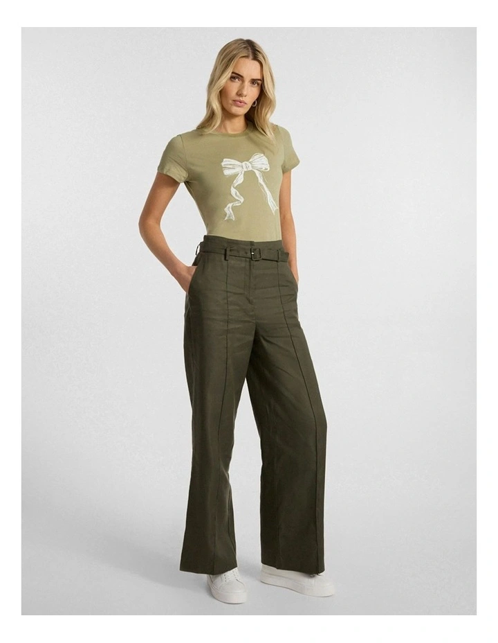 All Tied Up Tee in Khaki image 2