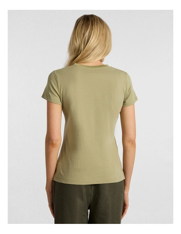 All Tied Up Tee in Khaki image 3
