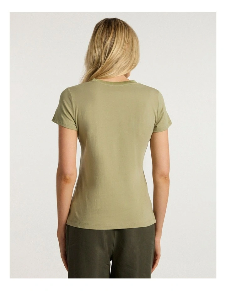 All Tied Up Tee in Khaki image 4