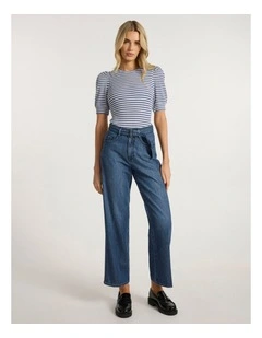 Maybe Tomorrow Stripe Tee in Blue Stripe