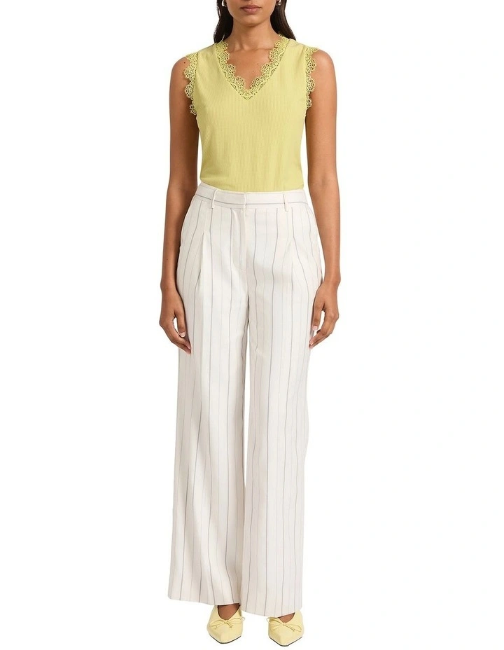Sadie Lace Trim Tank in Prost image 4