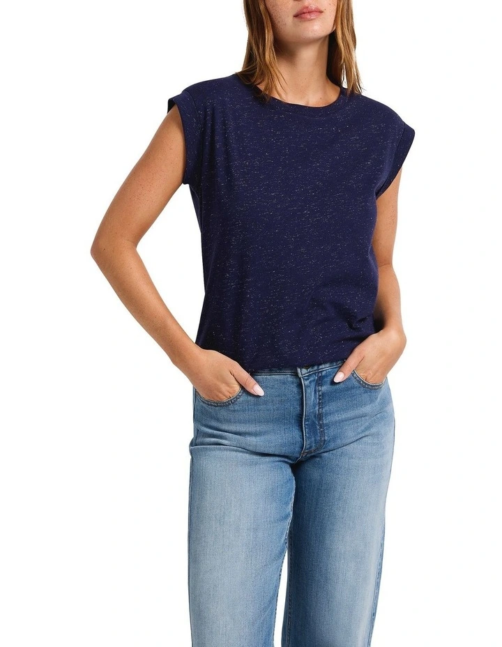 Spada Sparkle Tee in Navy image 1