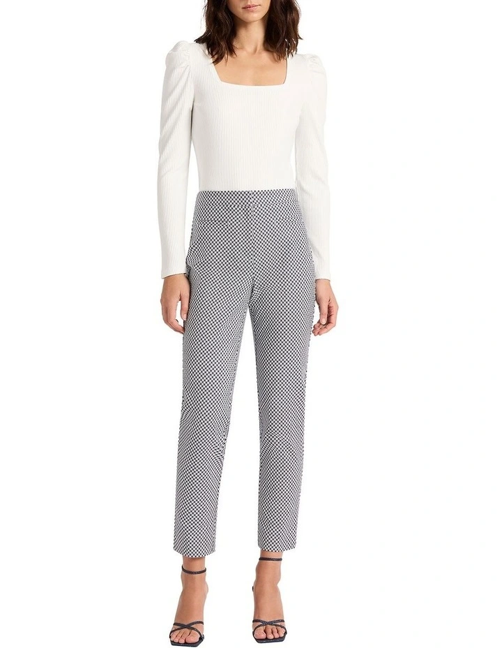 Call On Me Rib Top in Ivory image 3