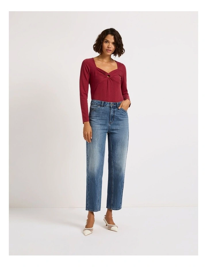 Shake It Off Rib Top in Fearless image 1