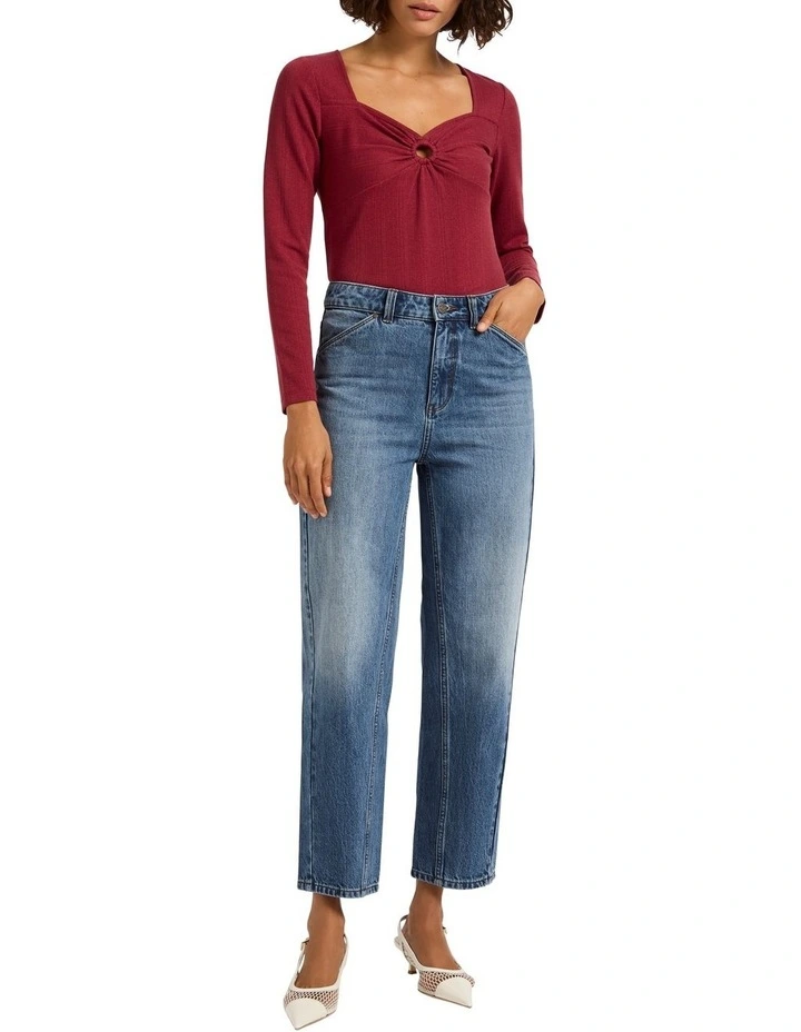 Shake It Off Rib Top in Fearless image 2