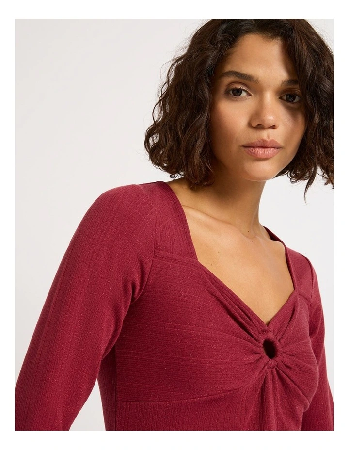 Shake It Off Rib Top in Fearless image 4