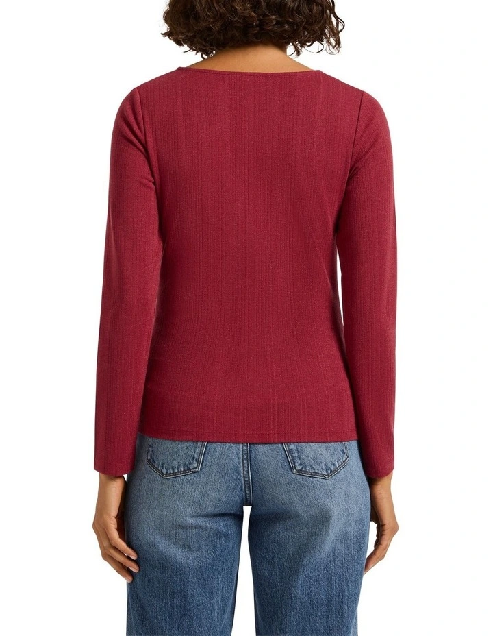 Shake It Off Rib Top in Fearless image 3