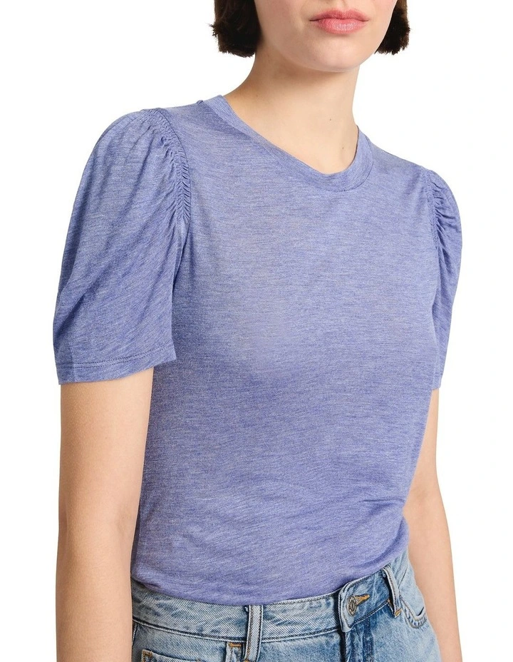 Cadillac Sparkle Tee in Denim Blue image 3
