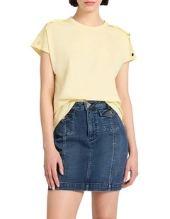 Ferguson Mercerised Cotton Tee in Butter