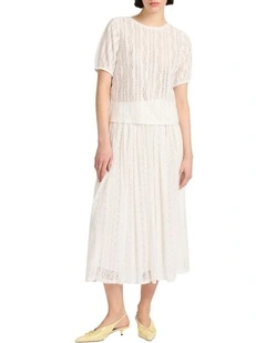 Elinor Textured Top in Ivory