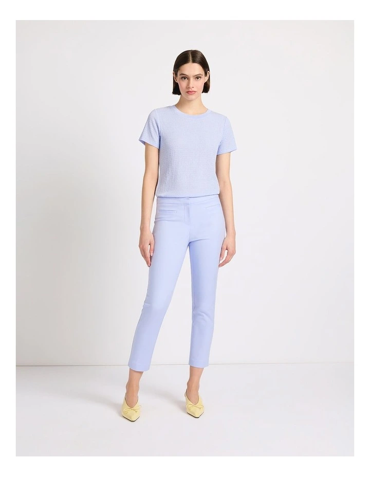 Mina Textured Tee in Periwinkle image 1
