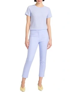 Mina Textured Tee in Periwinkle