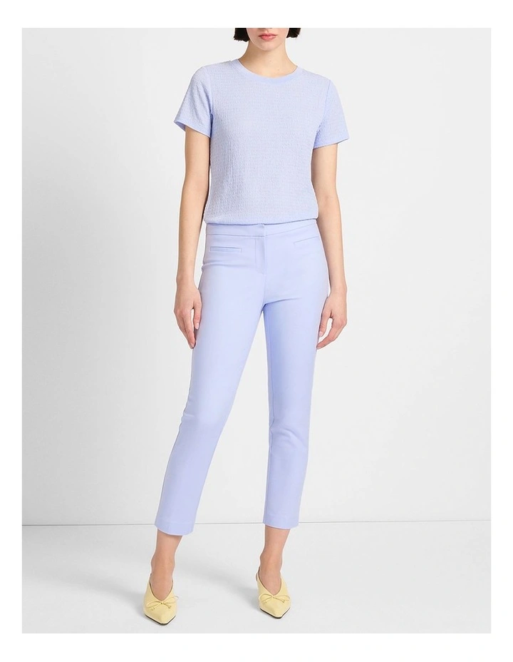 Mina Textured Tee in Periwinkle image 2