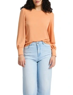 The Lost Spark Top in Peach Sparkle