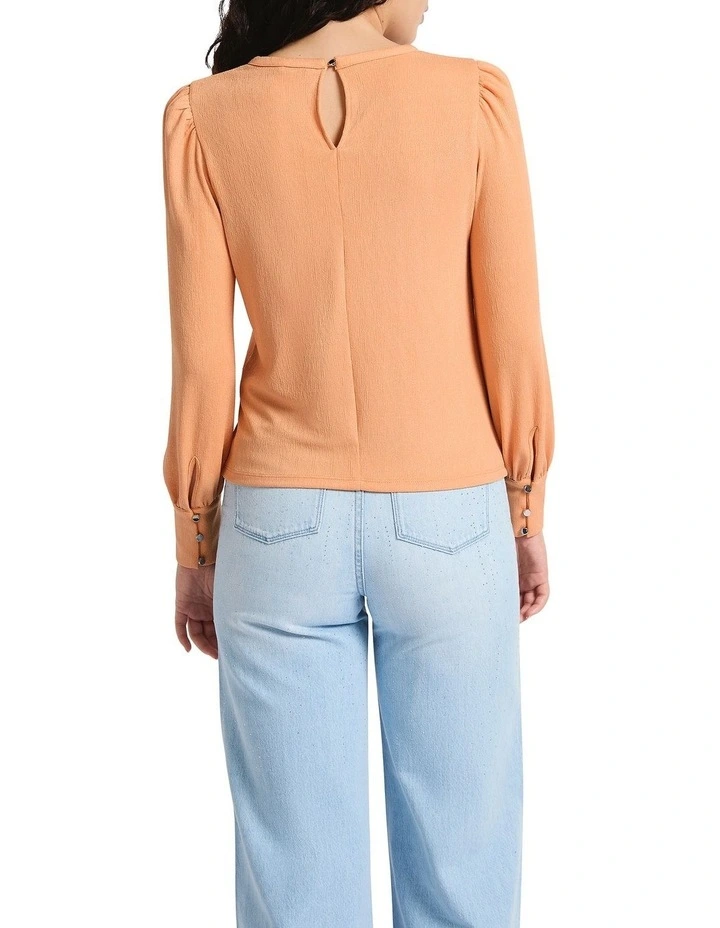 The Lost Spark Top in Peach Sparkle image 2