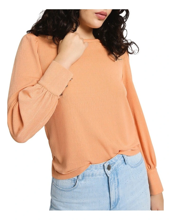 The Lost Spark Top in Peach Sparkle image 3
