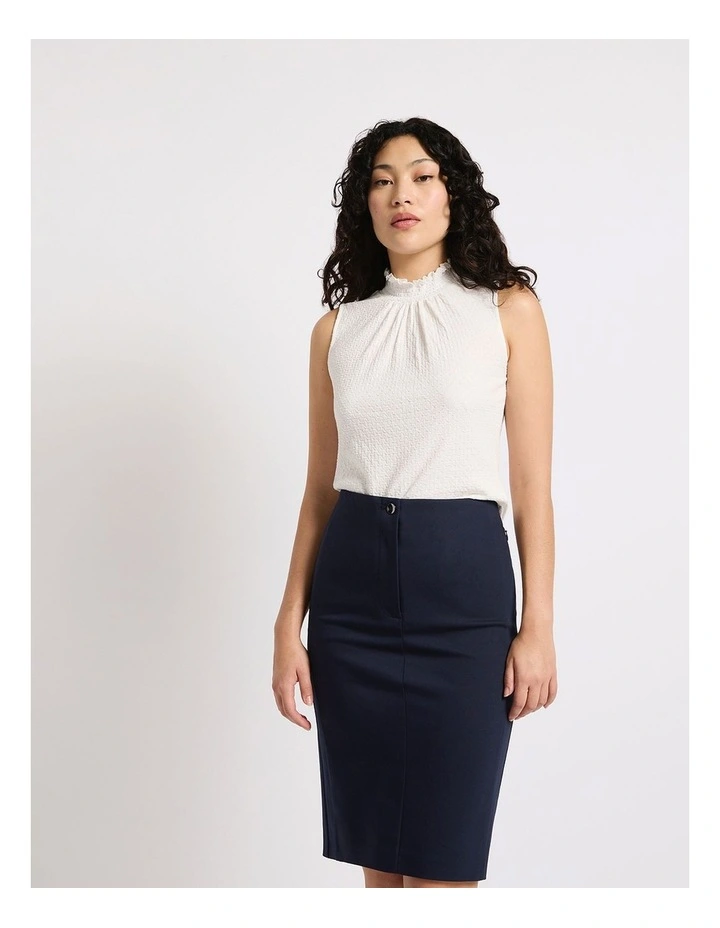Ade Sleeveless Top in Ivory image 2