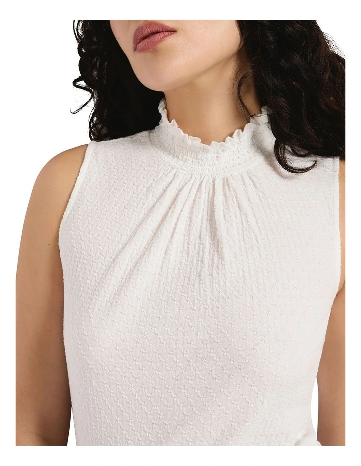Ade Sleeveless Top in Ivory image 3