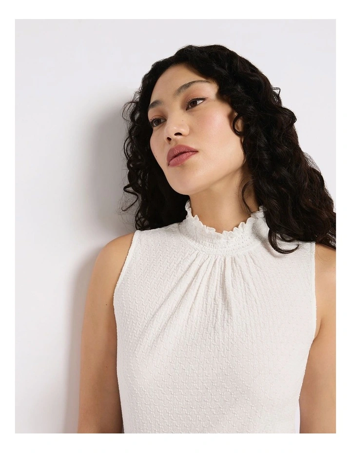 Ade Sleeveless Top in Ivory image 4