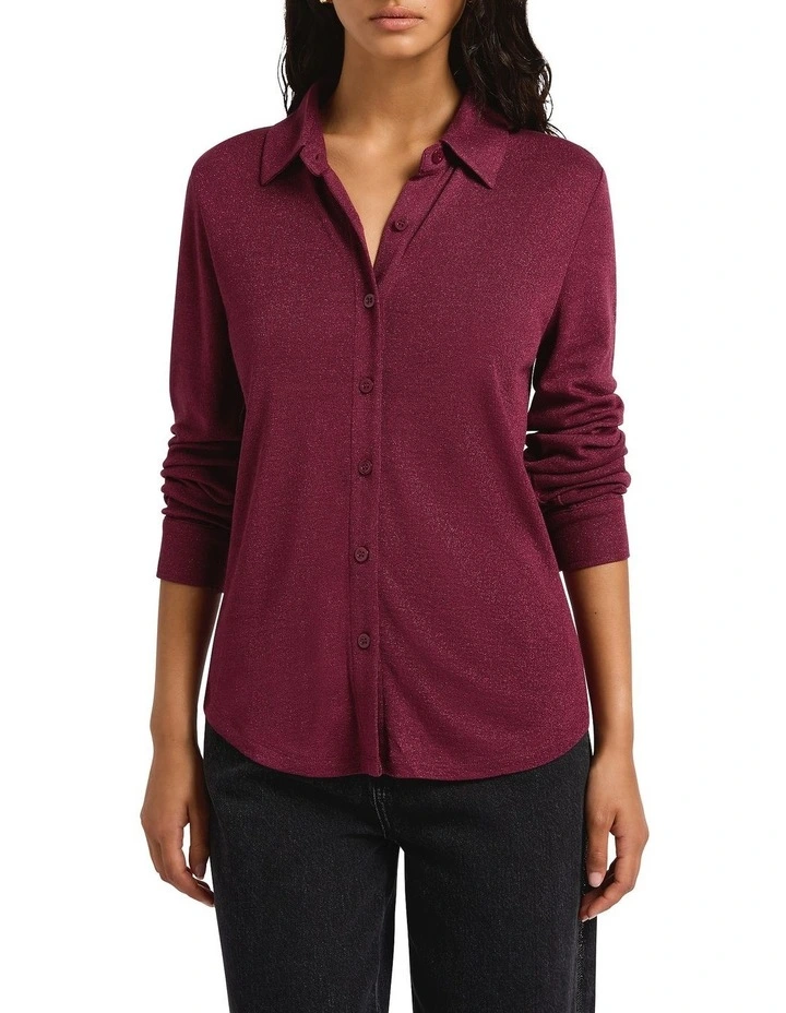 California Sparkle Shirt in Berry Sparkle image 1