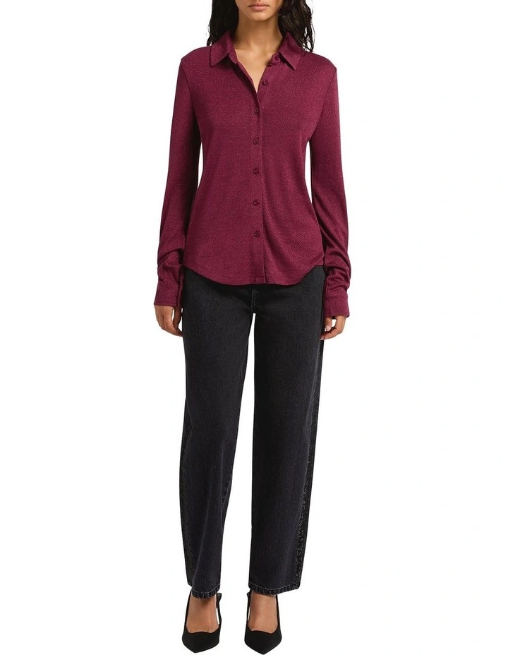California Sparkle Shirt in Berry Sparkle image 4