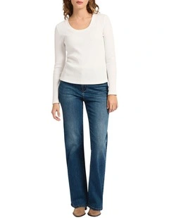 Boom Clap Textured Top in Ivory