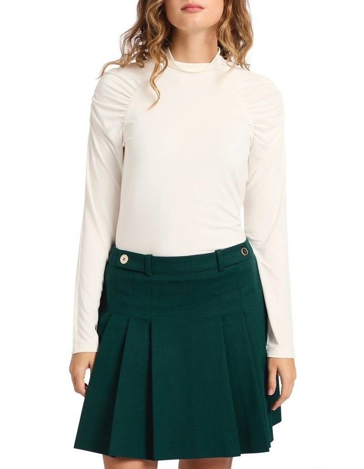 Outro Raglan Top in White image 1