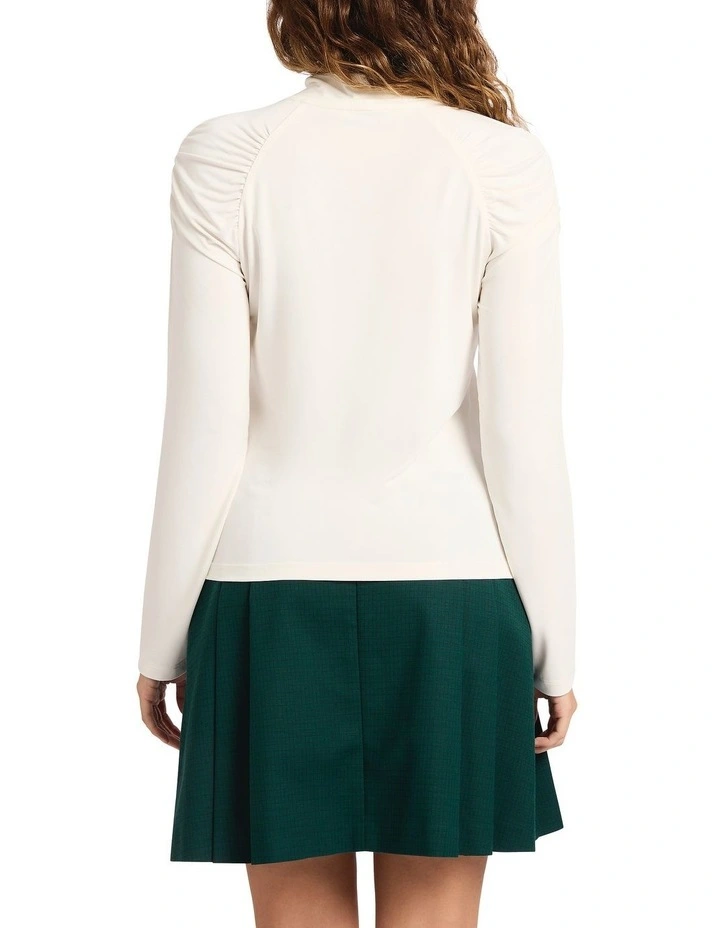Outro Raglan Top in White image 2