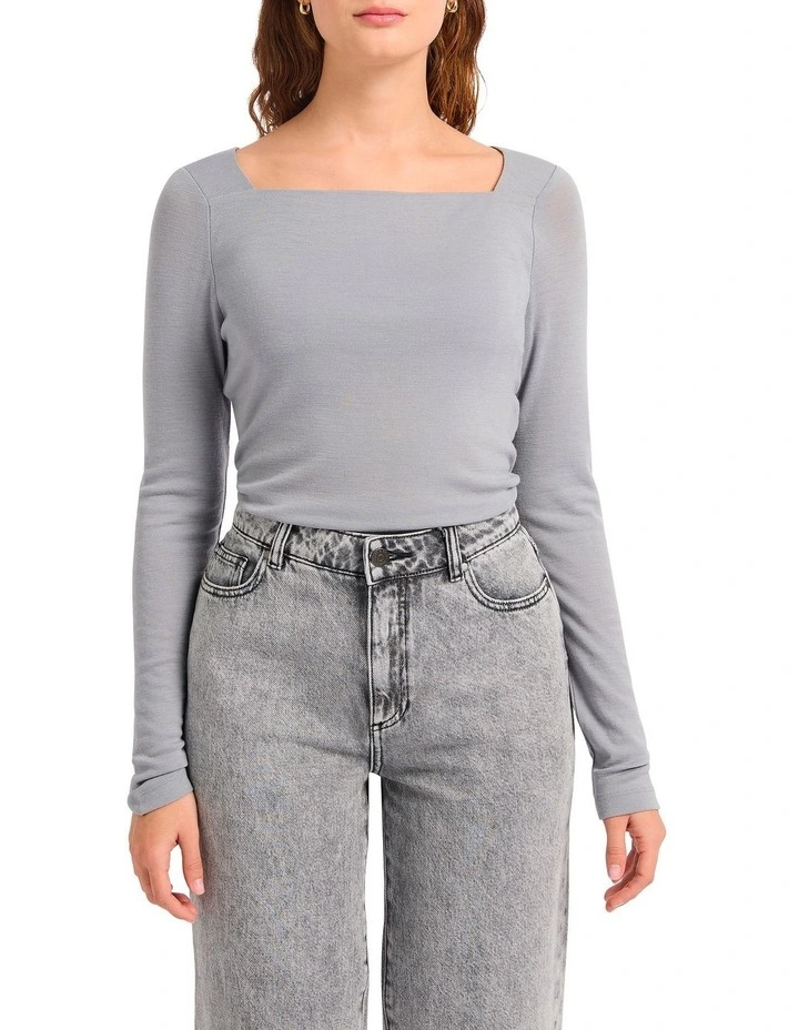 The Dream Babywool Top in Alloy Grey image 1