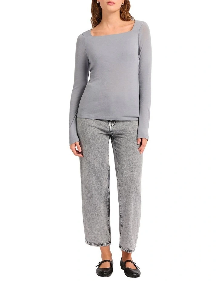The Dream Babywool Top in Alloy Grey image 3