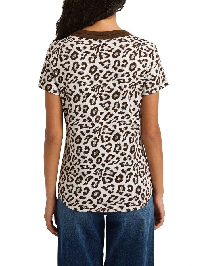 Wild Out Tee in Ivory Multi image 2