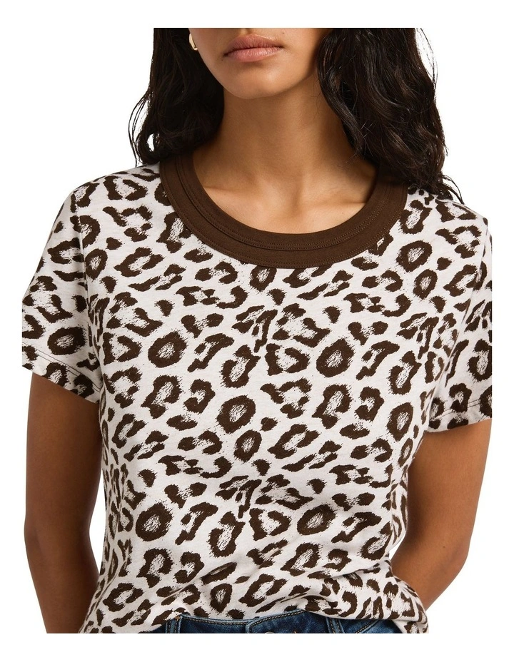 Wild Out Tee in Ivory Multi image 3